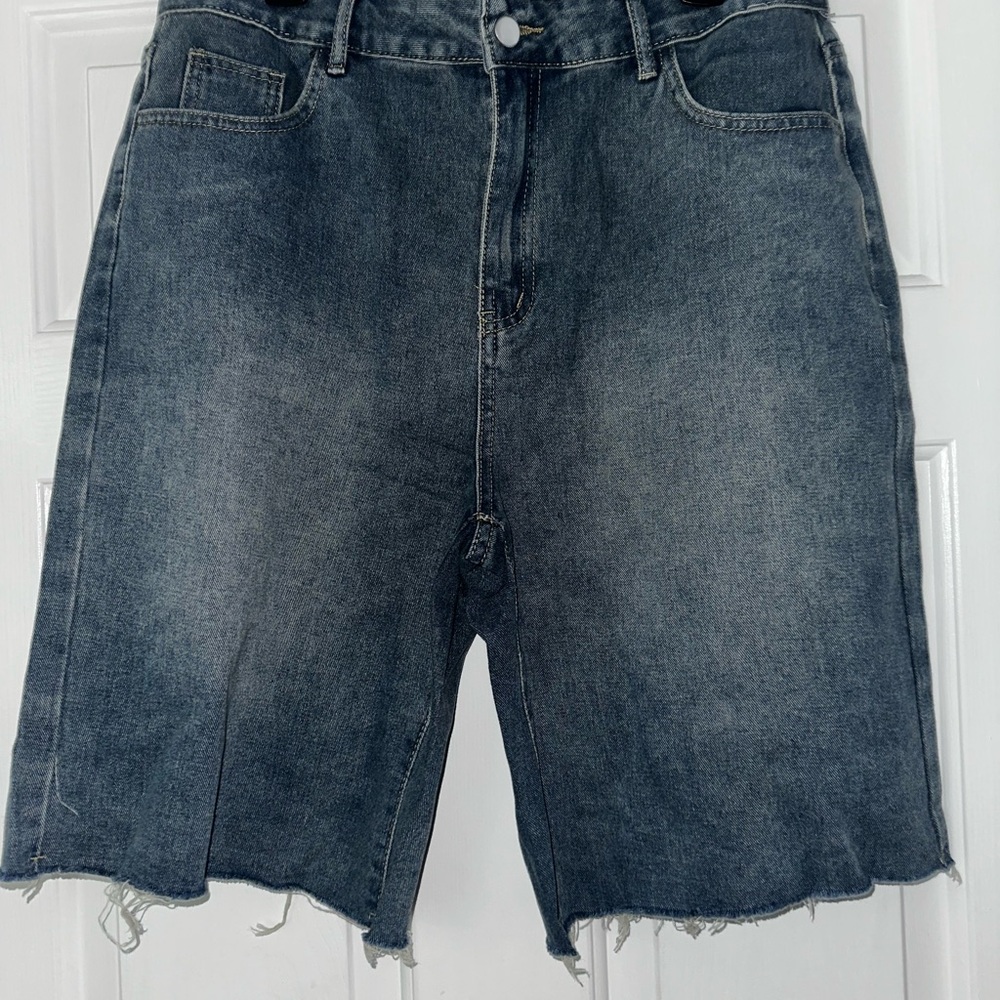 SHEIN Dark Blue Jean Shorts